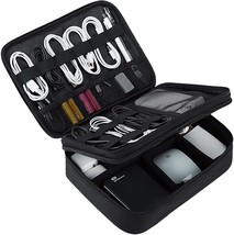 BAGSMART Electronic Organizer,Large Double Layer Cable Bag,Travel Organizer - £26.85 GBP