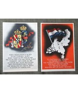Netherlands Anthem Flag Song  Ane Van Zeyst 2 Unused Postcards - $24.74