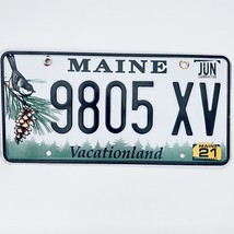 2021 United States Maine Vacationland Passenger License Plate 9805 XV - $16.82