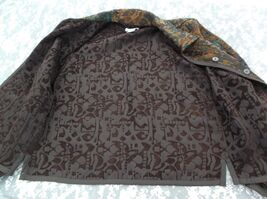 Christopher &amp; Banks Light/Dark Brown &amp; Green Textured Women's Large Blaz... - $15.08