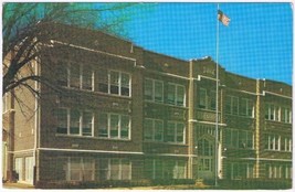 Postcard Caldwell High School Caldwell Kansas Border Queen Town - £1.68 GBP