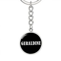 Geraldine v02 - Luxury Keychain Personalized Name - $29.95