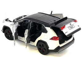 Toyota Rav4 Hybrid XSE White with Black Top and Sunroof 1/24 Diecast Mod... - $43.03