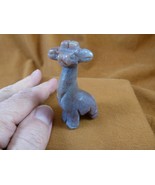 Y-GIR-ST-736 Purple fancy jasper GIRAFFE gemstone FIGURINE giraffes ston... - $32.05 CAD
