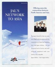 JAL&#39;s Network to Asia Japan Air Lines Brochure 2006 Same Day Connections - £14.20 GBP