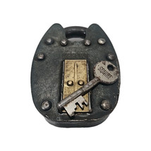 Vintage Squire Defiant Padlock DOUBLE LOCKING INSURANCE PADLOCK WITH KEY... - £49.67 GBP