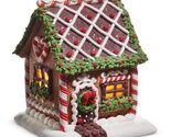 RAZ Imports Lighted Chocolate Frosted Gingerbread House, 7-Inch, Clay Dough - $69.98