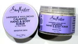2 Pack Shea Moisture Lavender &amp; Wild Orchid Calming Hand &amp; Body Scrub 12... - £20.50 GBP