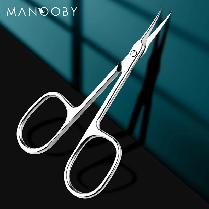 Sporting Stainless Steel Curved Tip Thin Blade Cuticle Scissors Nail Clippers Tr - £23.62 GBP