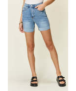 Judy Blue Medium Blue Tummy Control High Waist Denim Shorts - £35.97 GBP