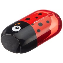 Faber Castell Pencil Dual Sharpener with Eraser Ladybug by by - $13.99