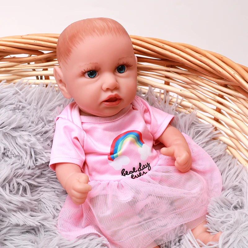 NEW 30 CM Lifelike Reborn Baby Doll Girl 12 Inch Full Vinyl Newborn Baby Dolls - £29.25 GBP