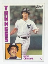 Rick Cerone 1984 Topps #617 New York Yankees MLB Baseball Card - $0.99