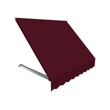 Awntech ER2442-US-6B 6.38 ft. Dallas Retro Window &amp; Entry Awning, Burgundy - - £445.64 GBP