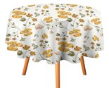 Autumn Floral Flowers Tablecloth Round Kitchen Dining for Table Cover De... - $15.99+
