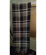 100% Wool, Unisex Scarf with Check Pattern - $11.66 CAD