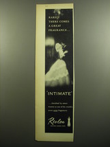 1960 Revlon Intimate Perfume Ad - Rarely there comes a great fragrance - £11.81 GBP