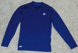 Boys Shirt Starter Navy Blue Dri-Star Base Layer Training Top Long Sleeve-sz S - £8.55 GBP