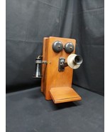 Antique Canadian Independent Telephone Co. HAND CRANK WALL Mount Phone R... - $280.14