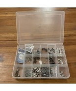 Plastic Organizer Mixed Lot of Spacers Clasps Pendants Crafting Jewelry ... - £9.43 GBP