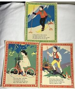 x3 Vintage Quaker Oats Good Morning 10 x 13 Posters World Children Rich ... - $61.05 CAD