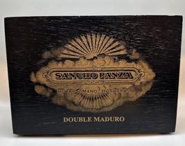 Cigar Box: Sancho Panza Wood Cigar Box With Metal Hinges - £7.83 GBP
