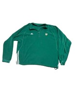 Adidas Climawarm Notre Dame Green Fleece Sweatshirt 1/4 zip Size Extra L... - $36.45