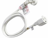 10 Feet 1875W Extension Cord Heavy Duty Low Profile White 15A - £20.02 GBP