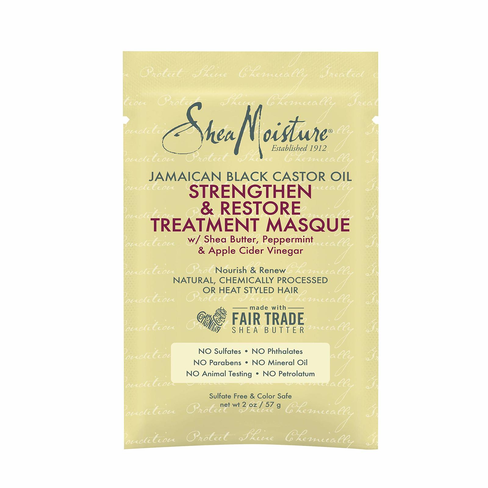 SheaMoisture Jamaican Black Castor Oil Strengthen &amp; Restore Treatment Ma... - $4.95