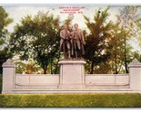 Goethe Schiller Monument Milwaukee Wisconsin WI DB Postcard R28 - $4.49