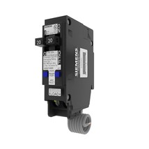 Siemens Q2020AFCP 20A 120V 1-Pole Tandem AFCI Type QTA Circuit Breaker, Black - £112.98 GBP