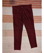 Carhartt WIP Corduroy Pants Sid Men&#39;s 30x32 Red Cotton Stretch Holiday T... - €34,37 EUR