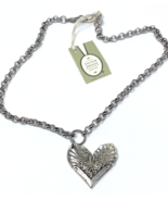 NWT Silver Spoon Jewelry Sterling Silver Sydney Heart Pendant Necklace 18&quot; - $84.55