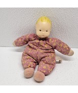 Little Moulin Roty Petite Chose 7&quot; Baby Doll Rubber Head Pink Floral Bea... - $44.45