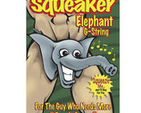 Male Power Squeak Elephant G-String Black - $27.95