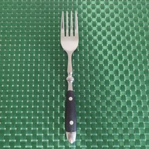 1 Hampton Silversmiths BISTRO BLACK Salad Fork Stainless Riveted China 006 - $11.99