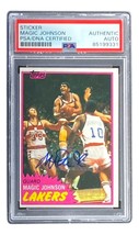 Magic Johnson Firmado La Lakers 1981 Topps #21 Rookie Carta PSA / DNA - £229.90 GBP