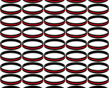 100 Screen Printed Thin Red Line Wristbands - New Fire Fighter Support B... - £19.80 GBP