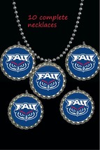 FAU FLORIDA ATLANTIC UNIVERSITY OWLS 10 necklaces necklace party favors ... - $9.75