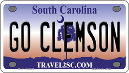 Go Clemson South Carolina Novelty Mini Metal License Plate Tag - £11.95 GBP