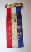 1927 Civil War Vet Womens Relief Corps Newton Ma 44TH Encampment Delegate Ribbon - £20.86 GBP