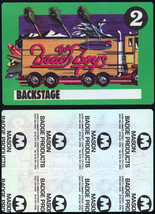 Beach Boys Cloth Backstage Pass from the 1989 Beachago Tour, Cool!!. - £4.73 GBP