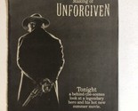Making Of Unforgiven Tv Special Print Ad Vintage Clint Eastwood TPA2 - £4.66 GBP