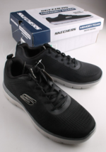 Sketchers with Memory Foam Black US Machine Washable New - $34.97