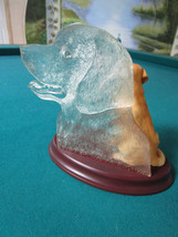 Faithful Friend Sculpture Ceramic And Plastic Clear Profile Glorious Goldens - £98.90 GBP