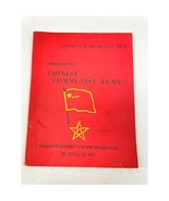 1960 Army Pamphlet 30-51 – Handbook on Chinese Communist Army Cold War I... - $875.64 MXN