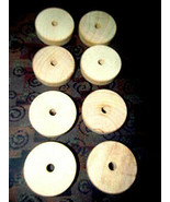 SET OF FIFTY BRAND NEW UNFINISHED FLAT SANDED TOY WHEELS WOODEN 2 1/4&quot; X... - $748.89 MXN