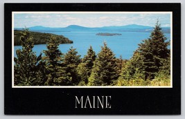 Rangeley Lake Scenic View And Mountains Maine Rangeley Maine Vintage Postcard - $14.45