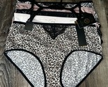 Kathy Ireland Womens Brief Underwear Panties Multicolor 5-Pair Polyester... - $26.42