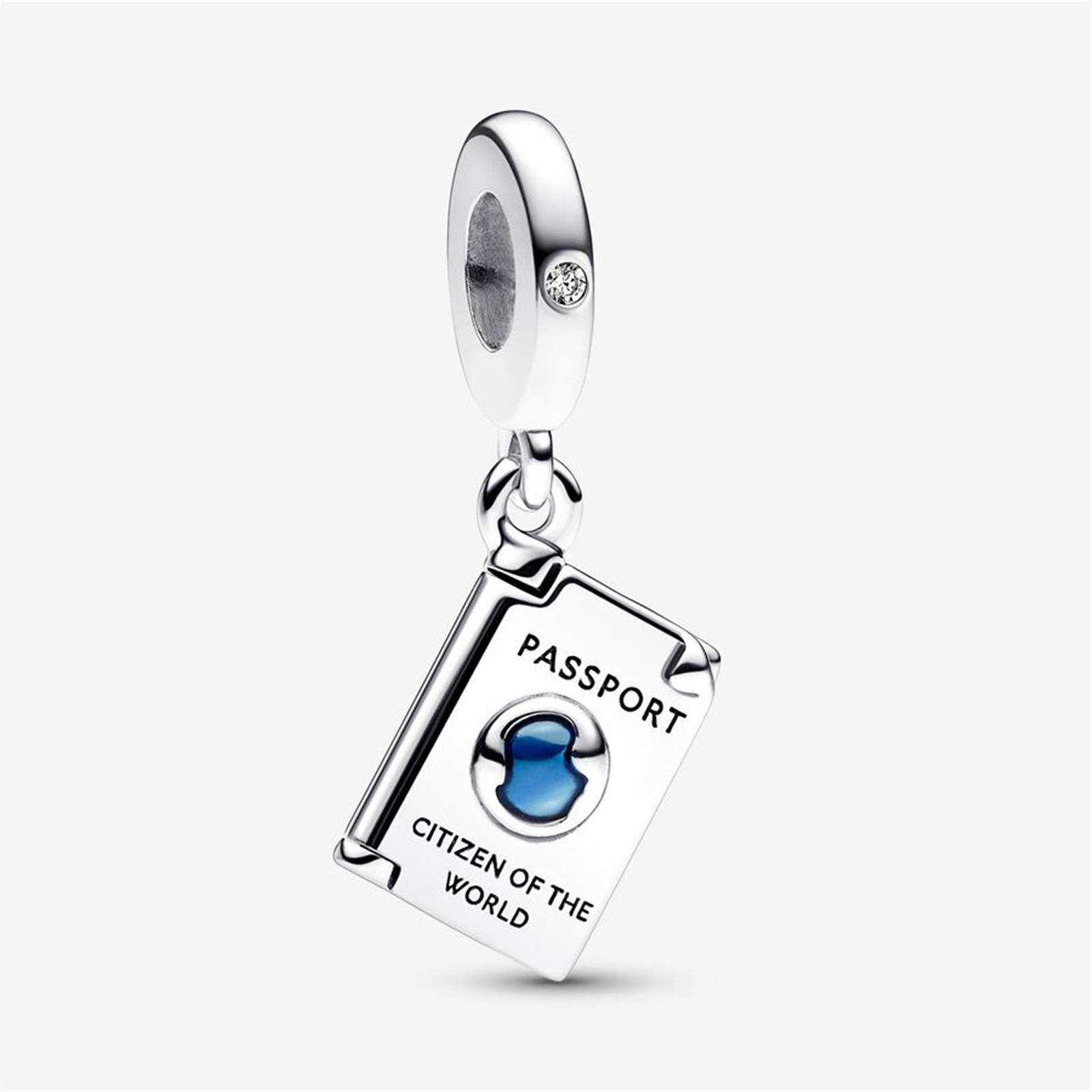 S925 Silver Openable Passport Dangle Charm,Fit for Pandora Charm,Gift for Her
